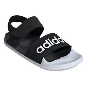 Adidas Kids Black and White Sandals